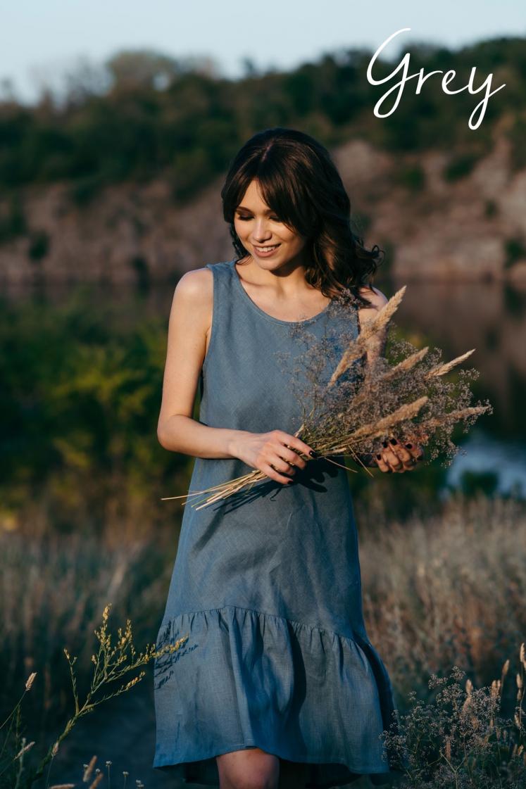 Linen tank outlet dress